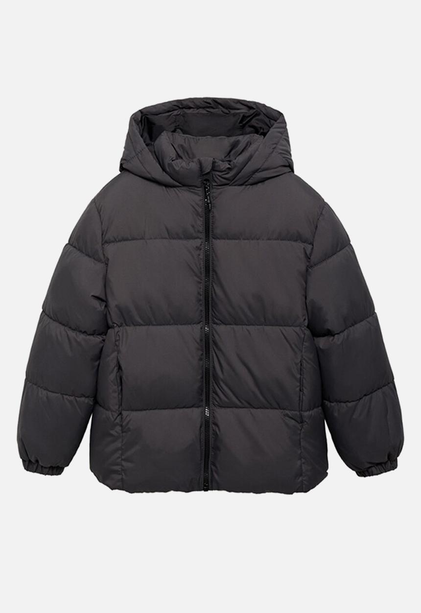 MANGO - Puffer coat america - charcoal