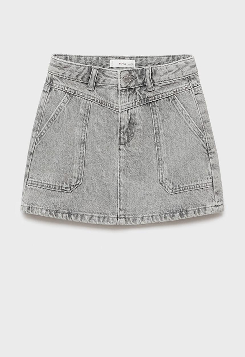 MANGO - Skirt soho - open gray