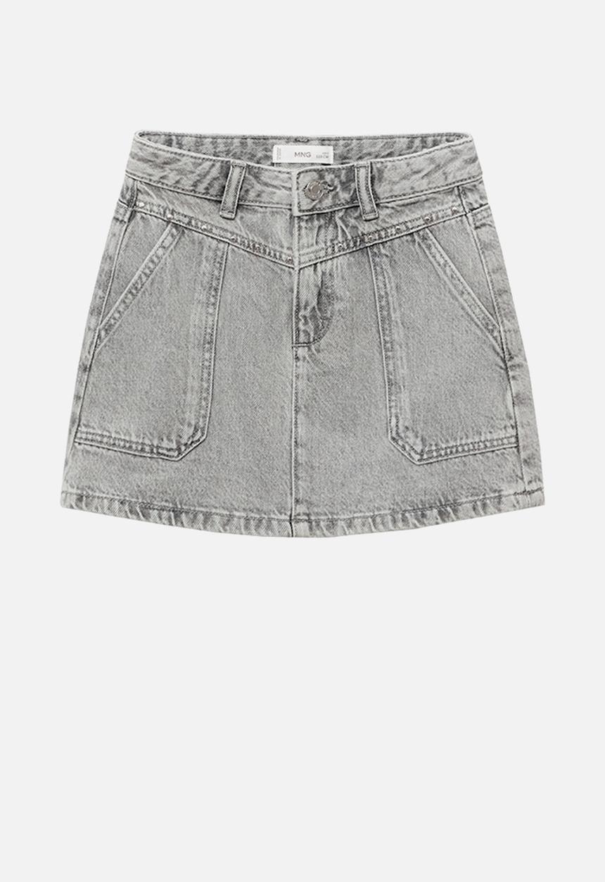 MANGO - Skirt soho - open gray