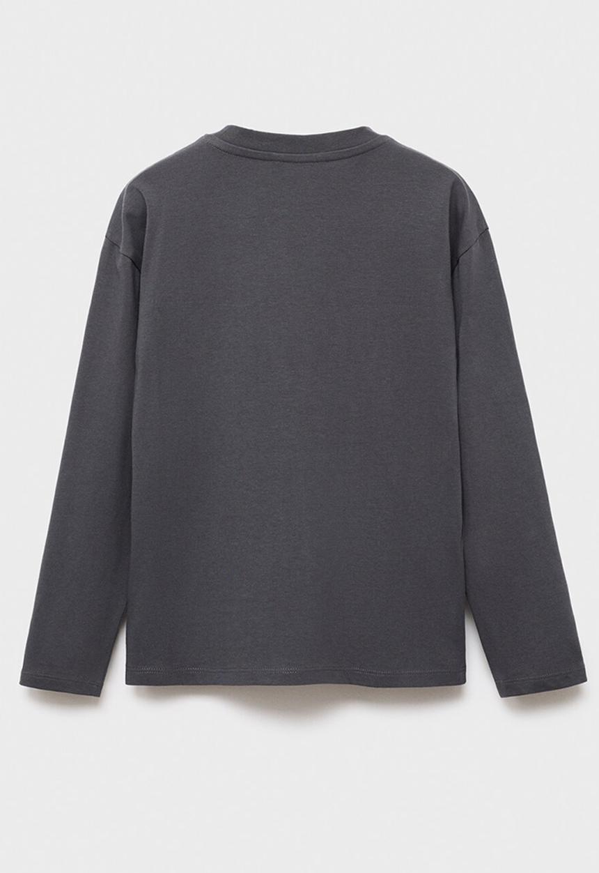 MANGO - T-shirt utah1 - charcoal