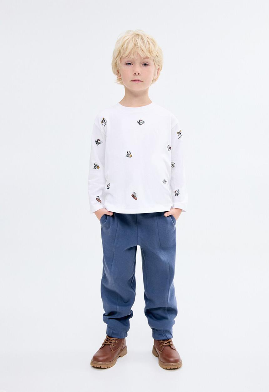 MANGO - Joggers piqueset - dark blue