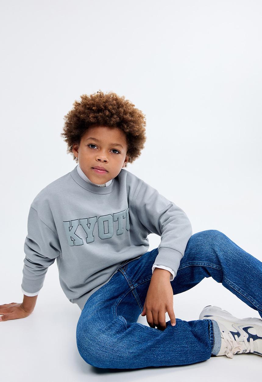 MANGO - Sweatshirt kyoto - medium blue