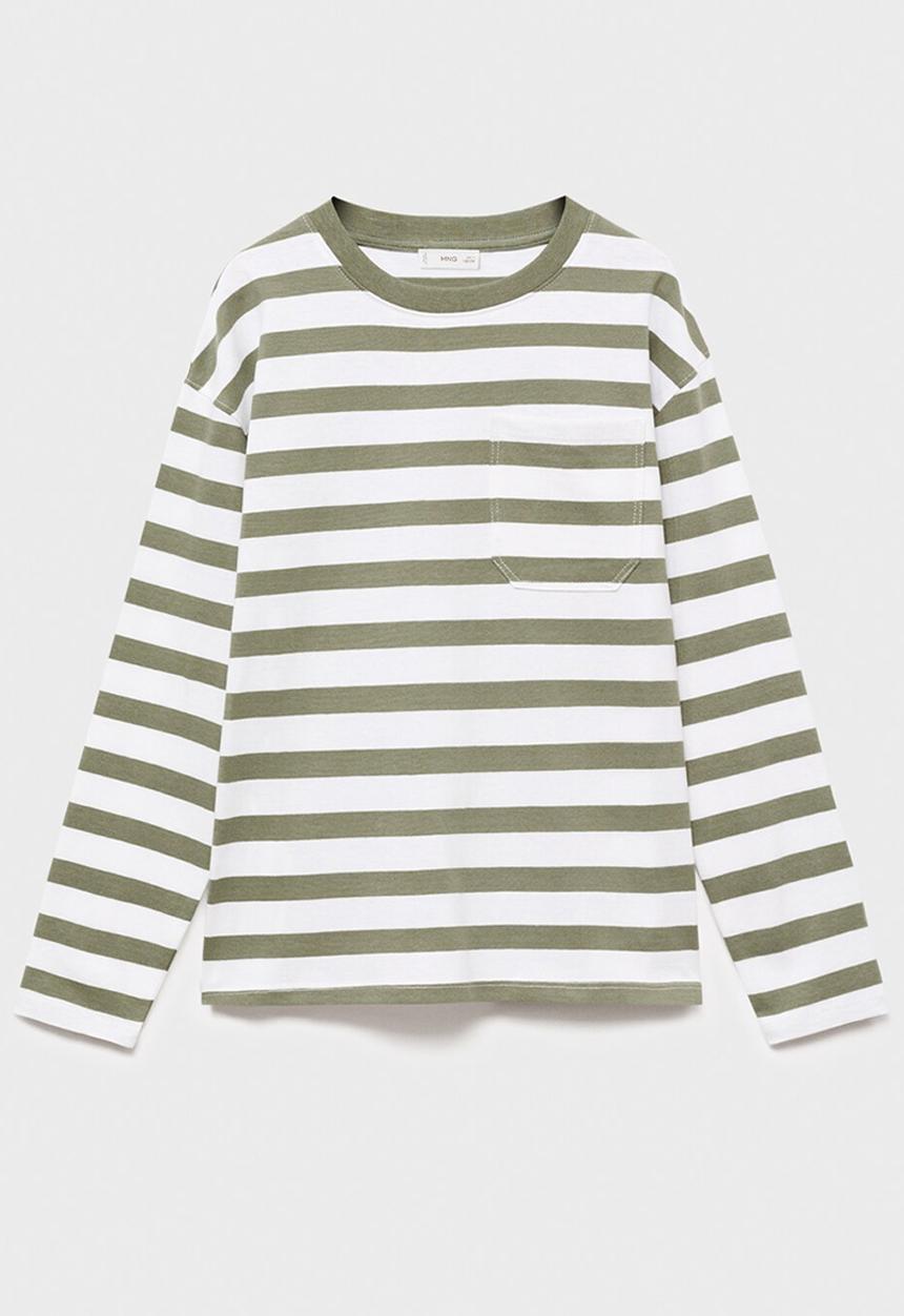 MANGO - T-shirt stgreen - green