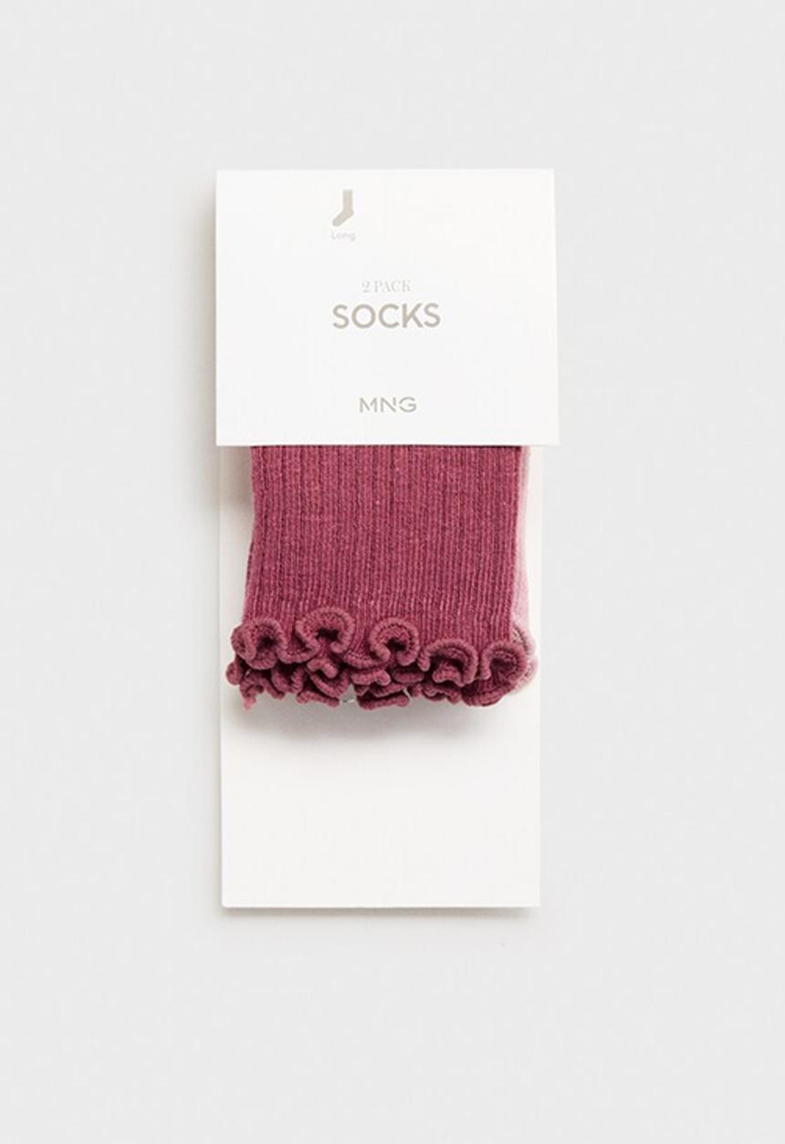 MANGO - Socks ribshorb - pink