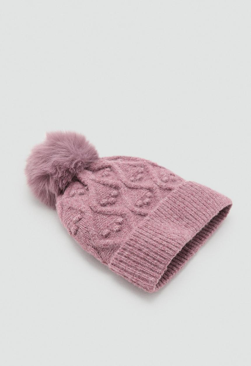 MANGO - Beanie BOLITA - Dark Red