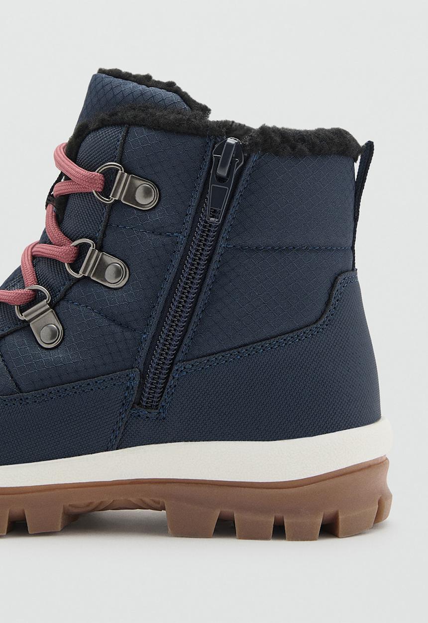 MANGO - Neo lace up boots-blue