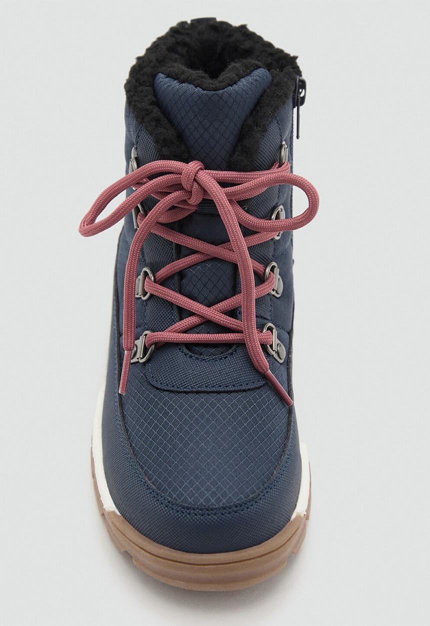 MANGO - Neo lace up boots-blue