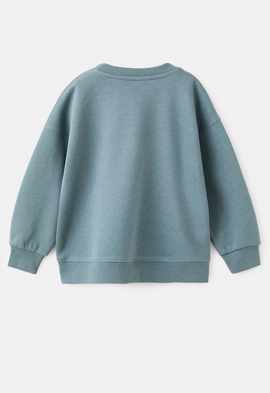 MANGO - Sweatshirt WELCOME - Turquoise / Aqua