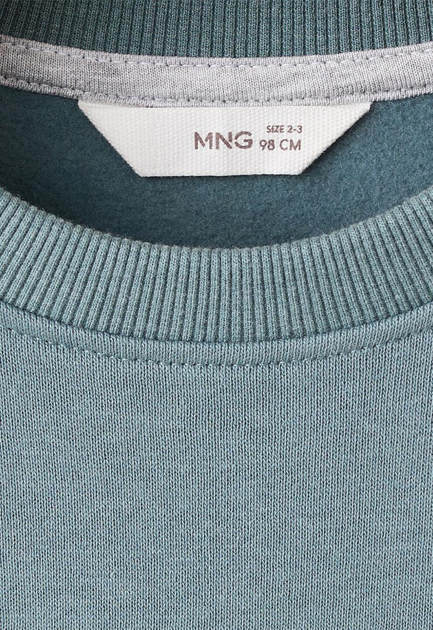 MANGO - Sweatshirt WELCOME - Turquoise / Aqua