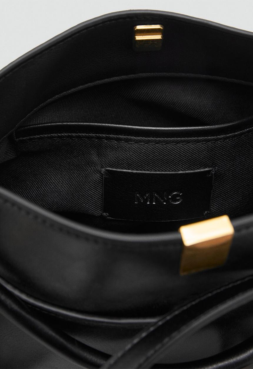 MANGO - Dani bucket bag-black