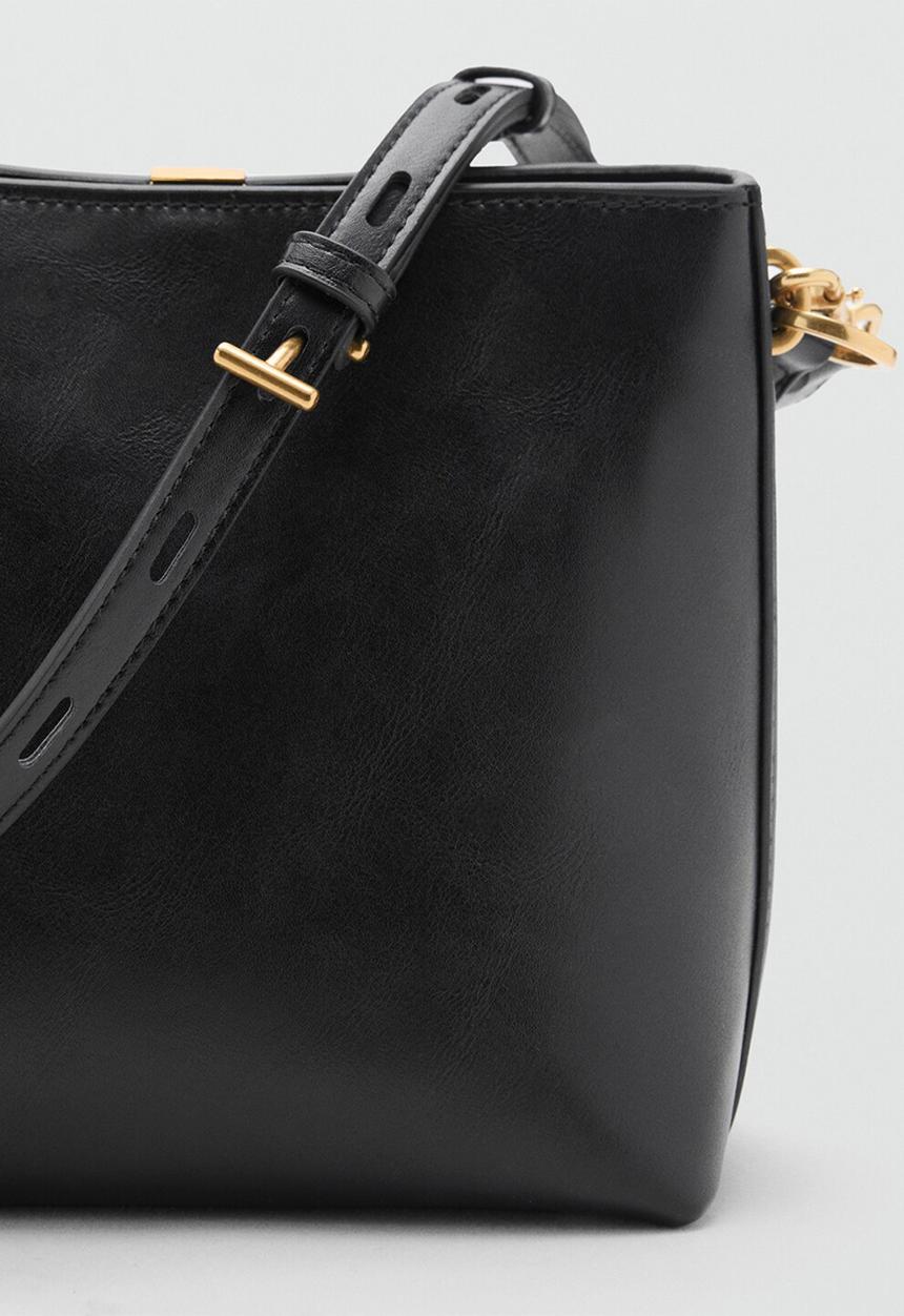 MANGO - Dani bucket bag-black
