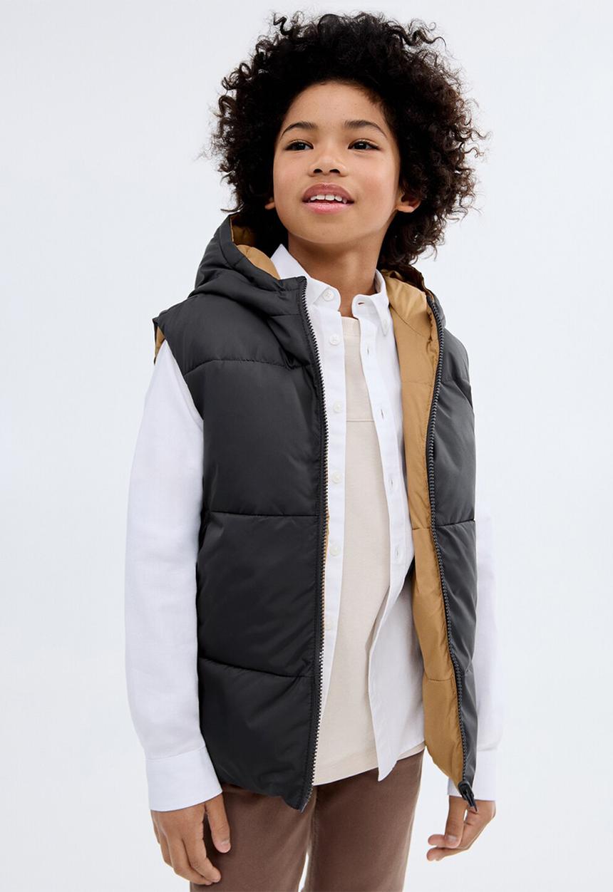 MANGO - Outer vest gerard - charcoal