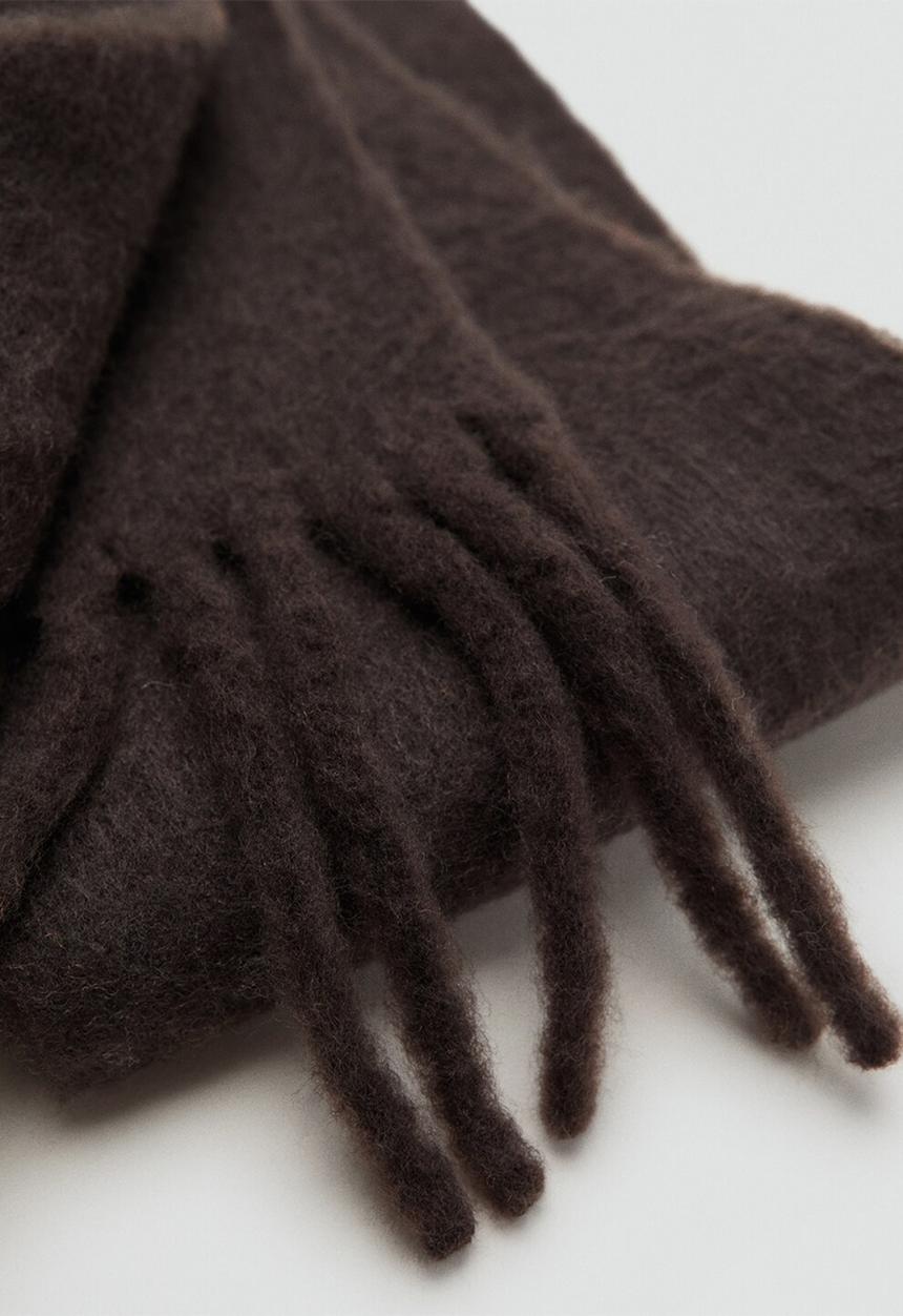 MANGO - Oberon scarf-dark brown