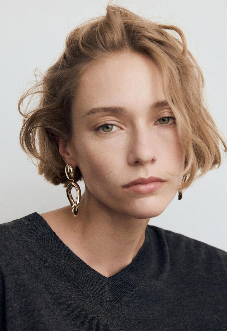 MANGO - Olaia earrings - gold