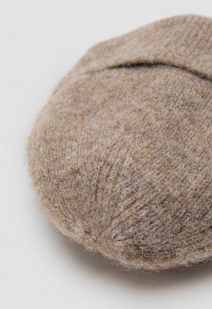 MANGO - Mohi beanie-medium brown
