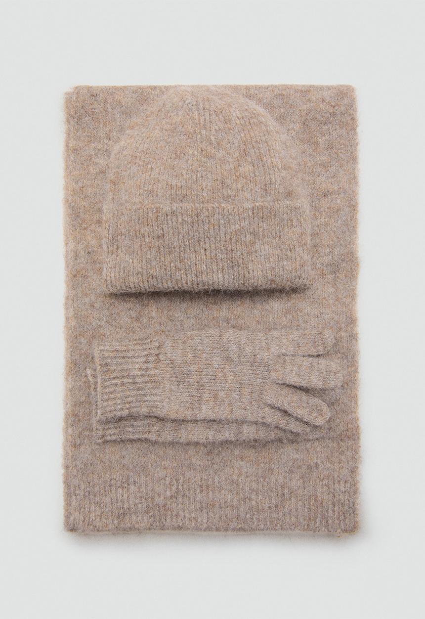 MANGO - Mohi beanie-medium brown