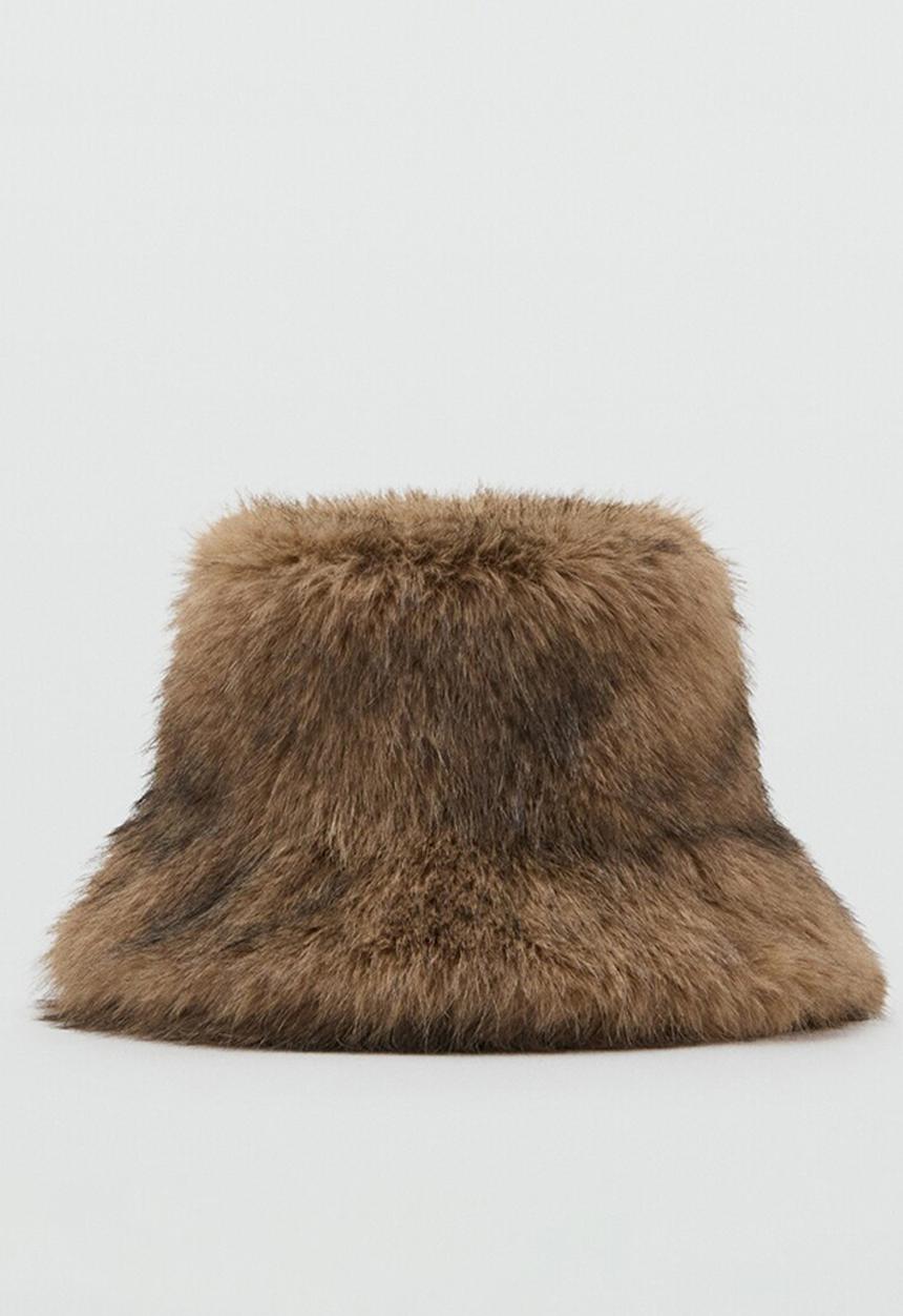 MANGO - Chessy hat-brown