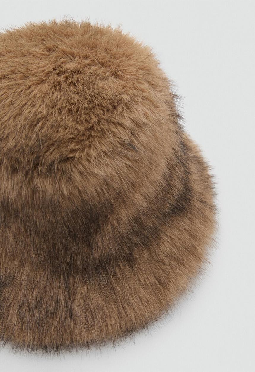 MANGO - Chessy hat-brown