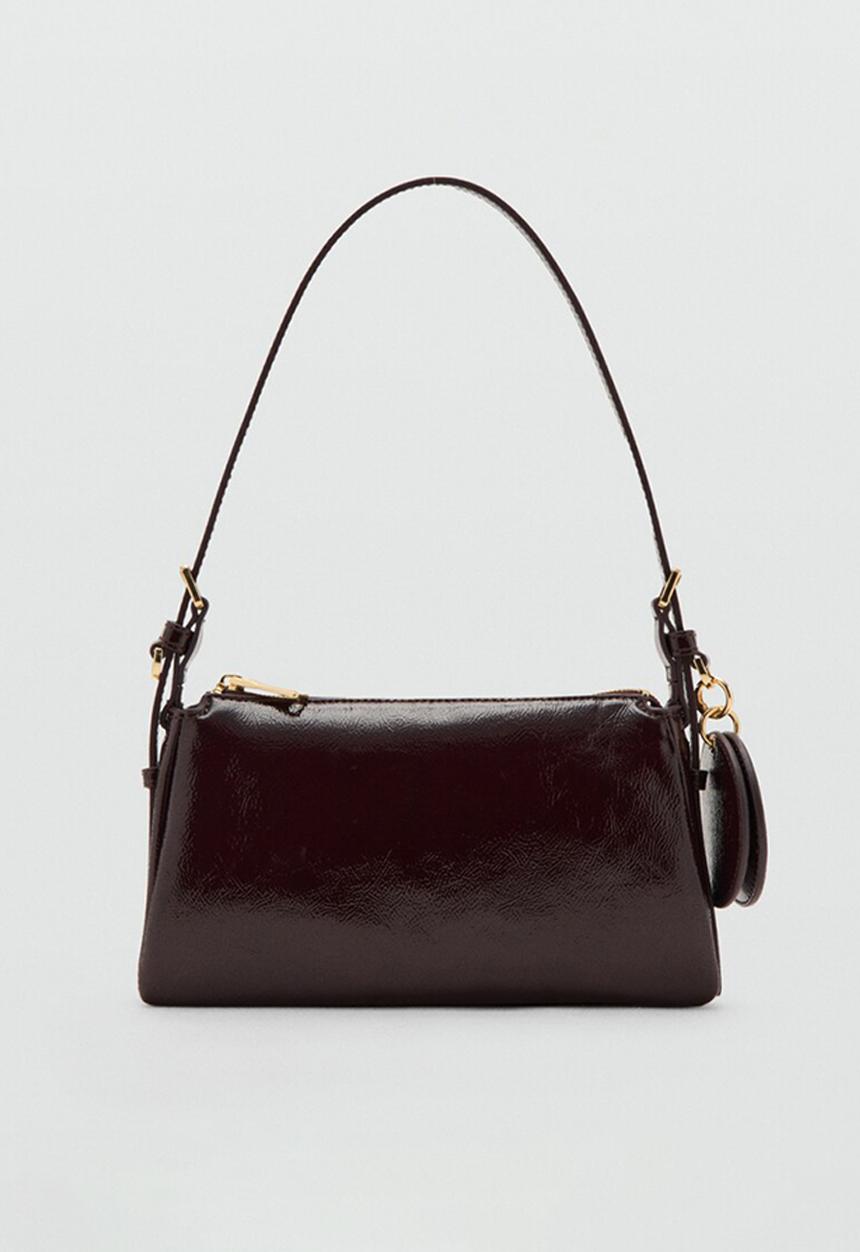 MANGO - Grego shoulder bag-dark red