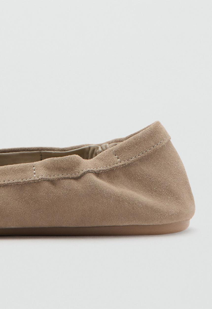 MANGO - Dancing suede loafer - light/pastel brown