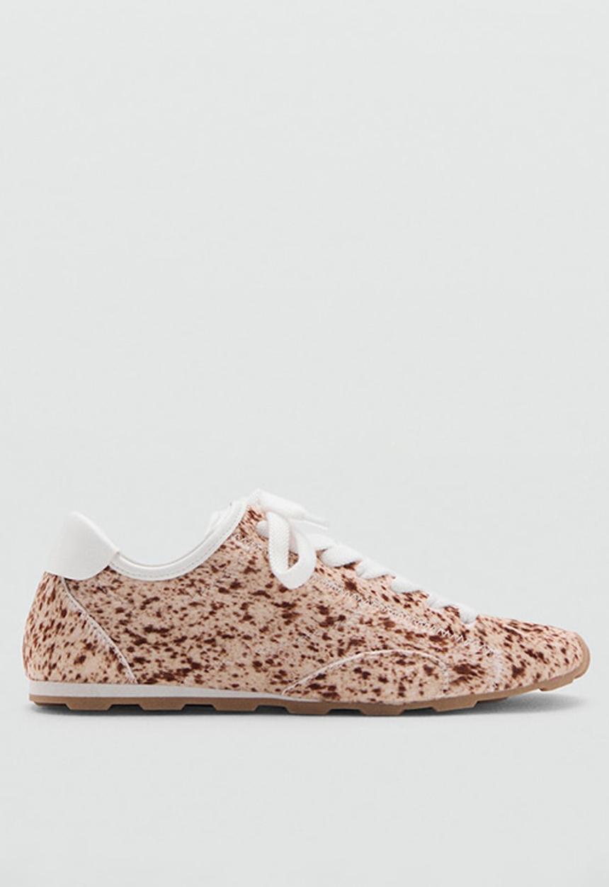MANGO - Poly1 leather loafer - light beige