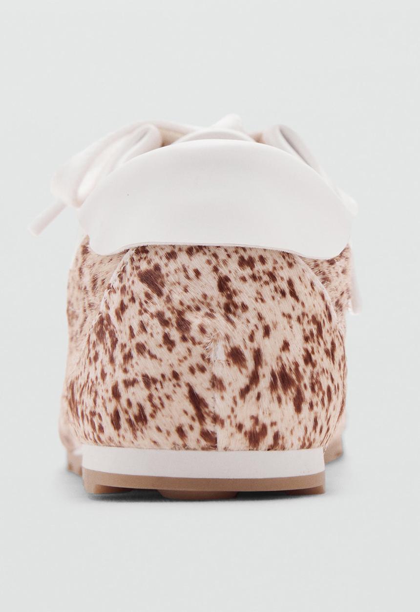 MANGO - Poly1 leather loafer - light beige