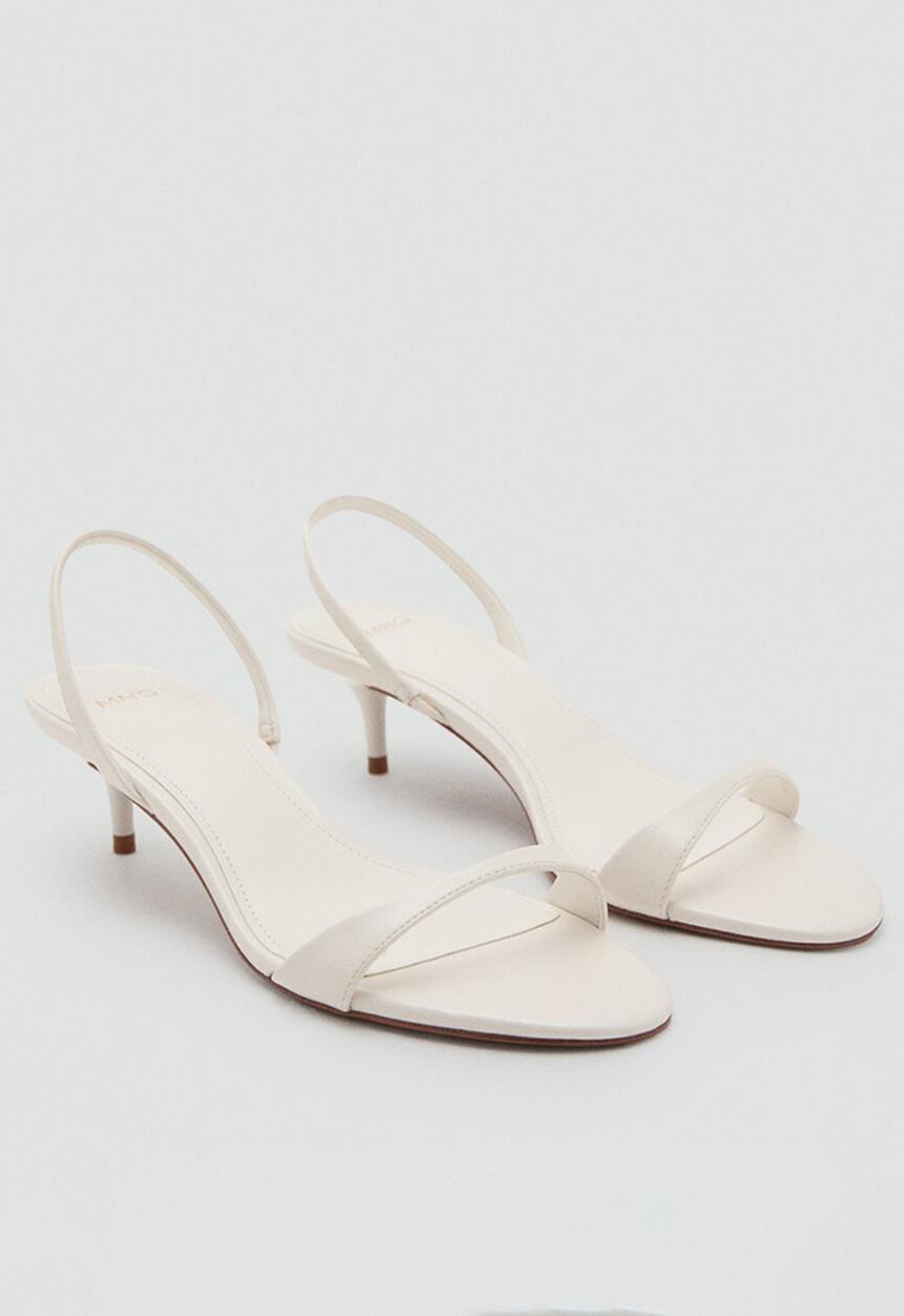 MANGO - Nighty heel - light beige