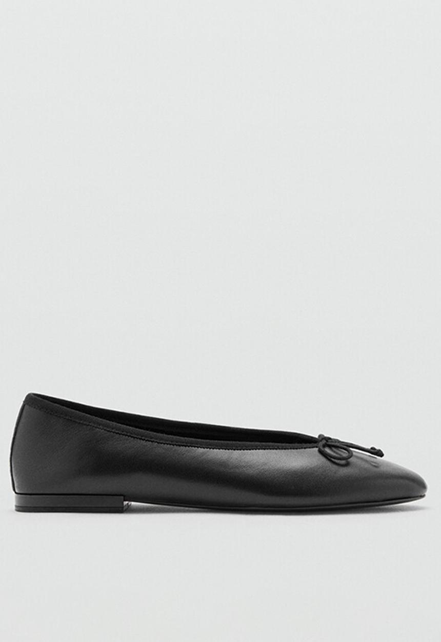 MANGO - Flater1 leather pump - black