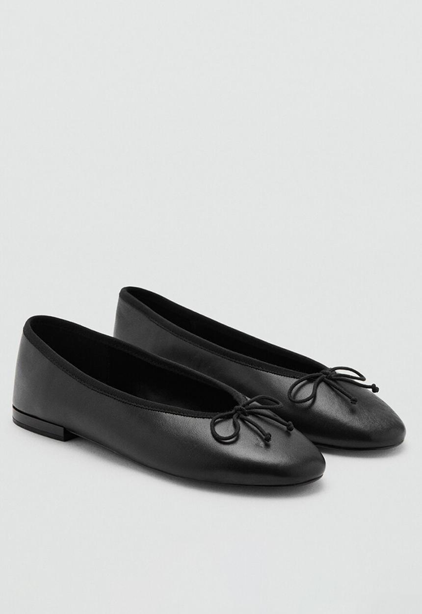 MANGO - Flater1 leather pump - black