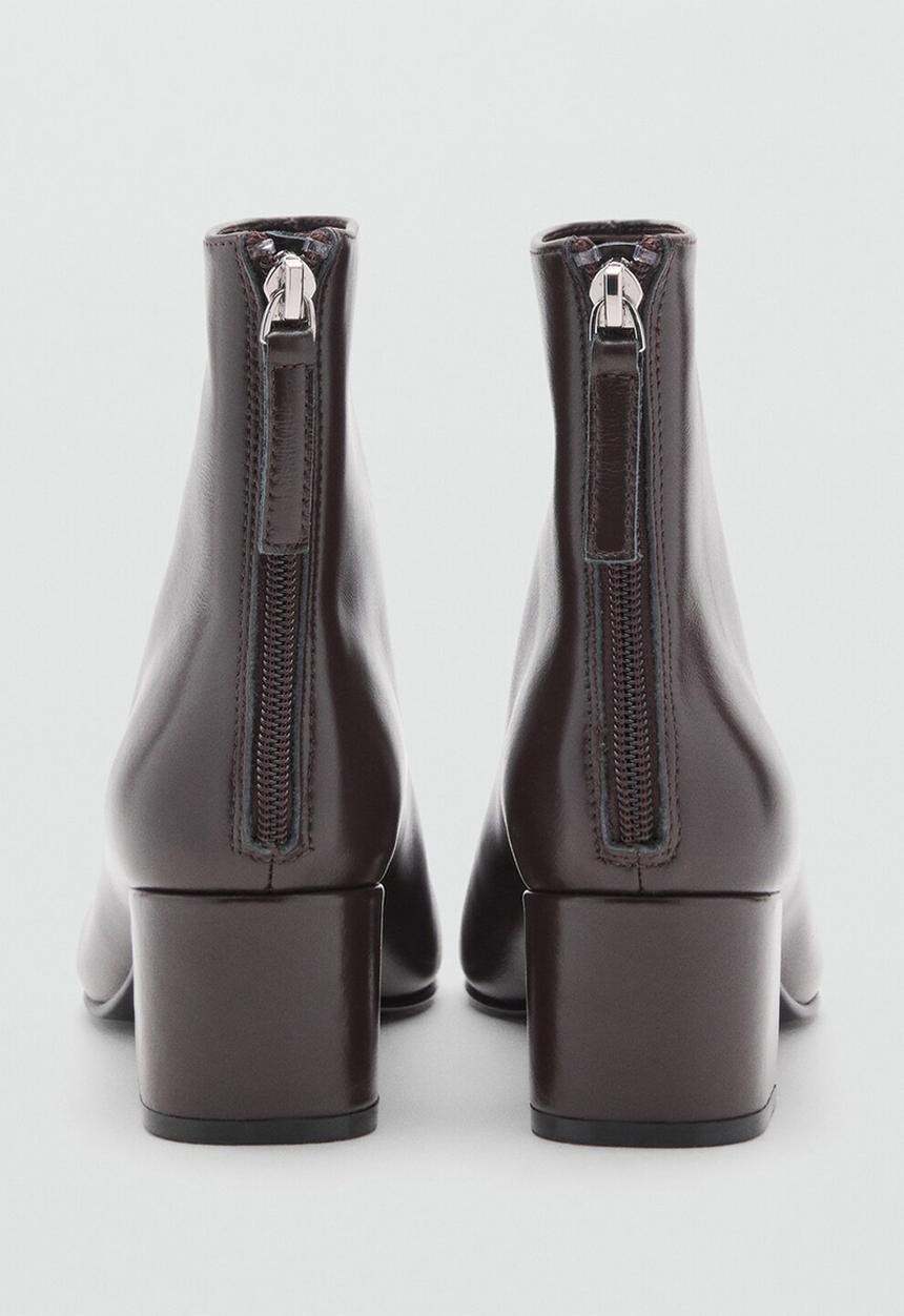 MANGO - Claro leather boot - dark brown