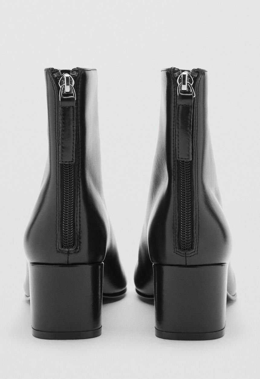 MANGO - Claro leather boot - black