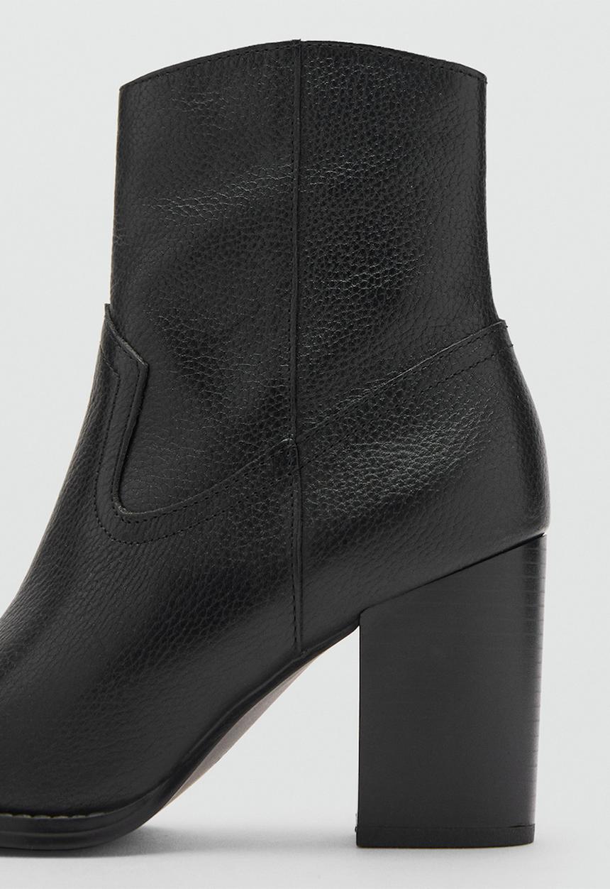 MANGO - Aris leather boot - black
