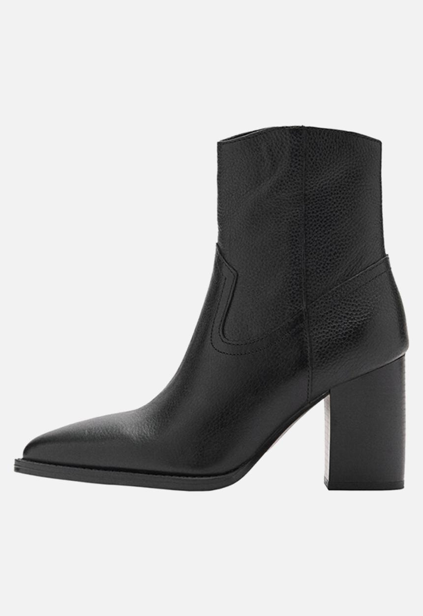 MANGO - Aris leather boot - black