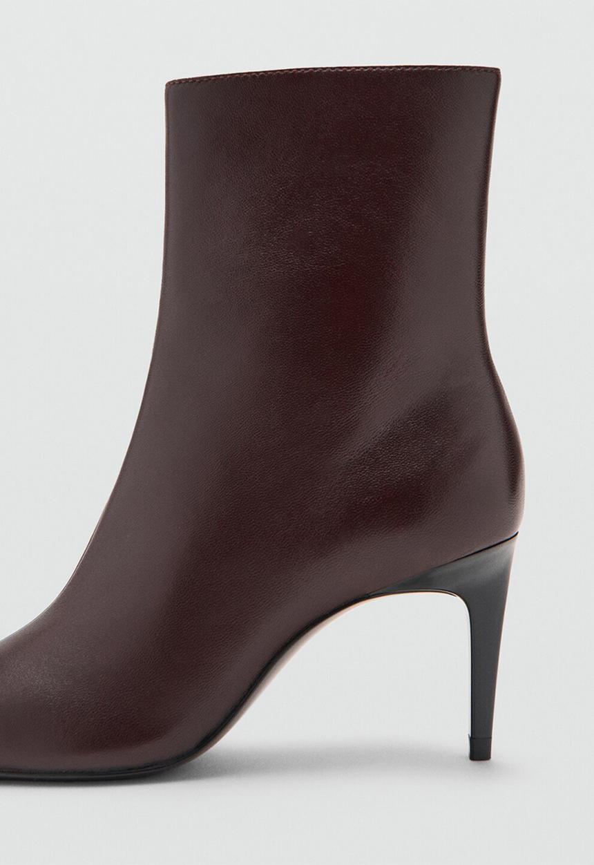 MANGO - Katerina leather boot - dark brown