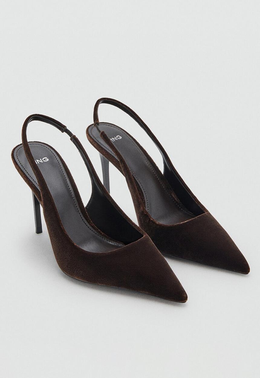 MANGO - Cookie heel - dark brown