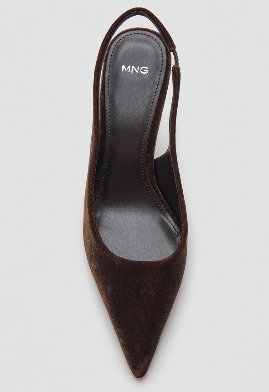MANGO - Cookie heel - dark brown