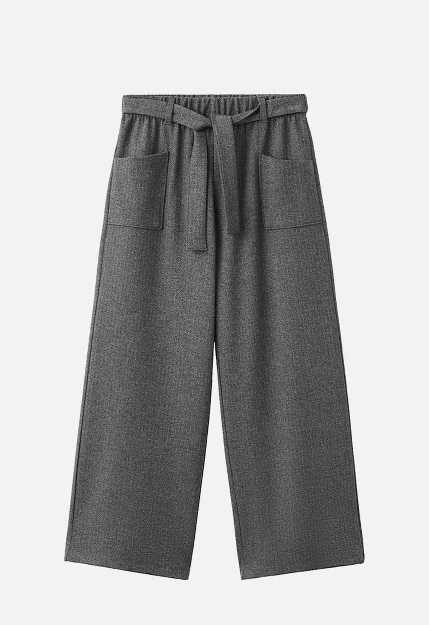 MANGO - Trousers MODERNA - Charcoal