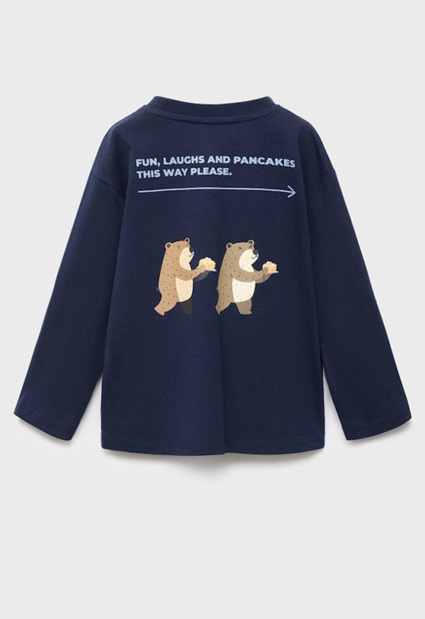 MANGO - T-shirt enroute - navy