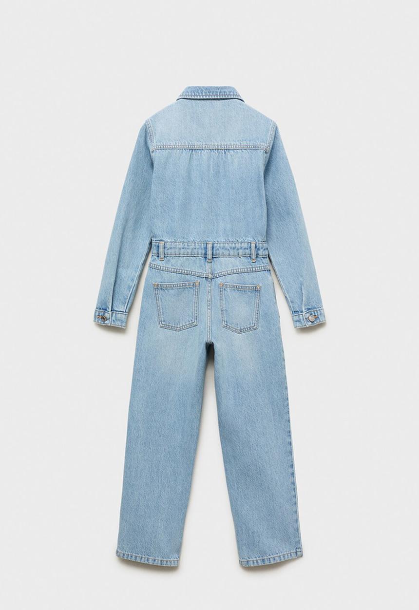 MANGO - Jumpsuit worker - open blue