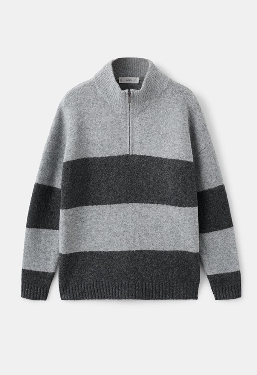MANGO - Sweater JAI - Medium Gray