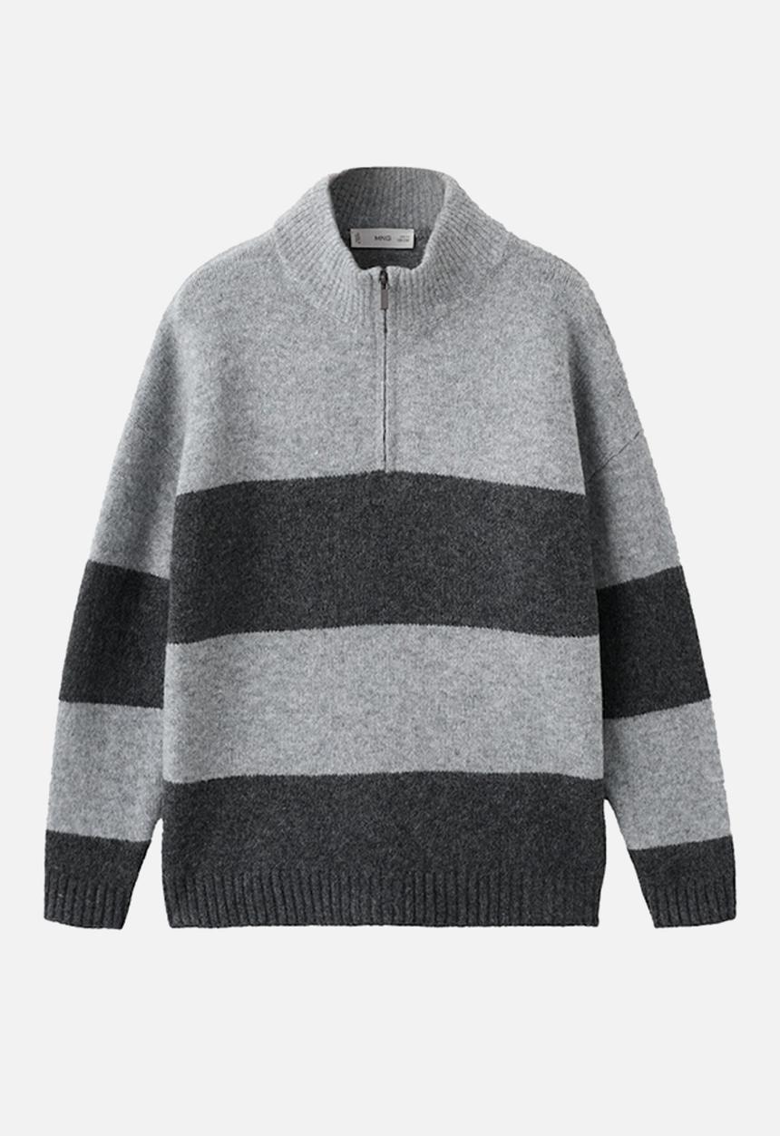 MANGO - Sweater JAI - Medium Gray