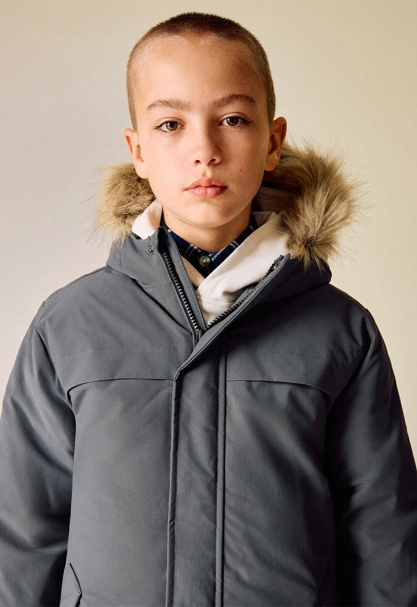 MANGO - Puffer coat MARCOS - Gray