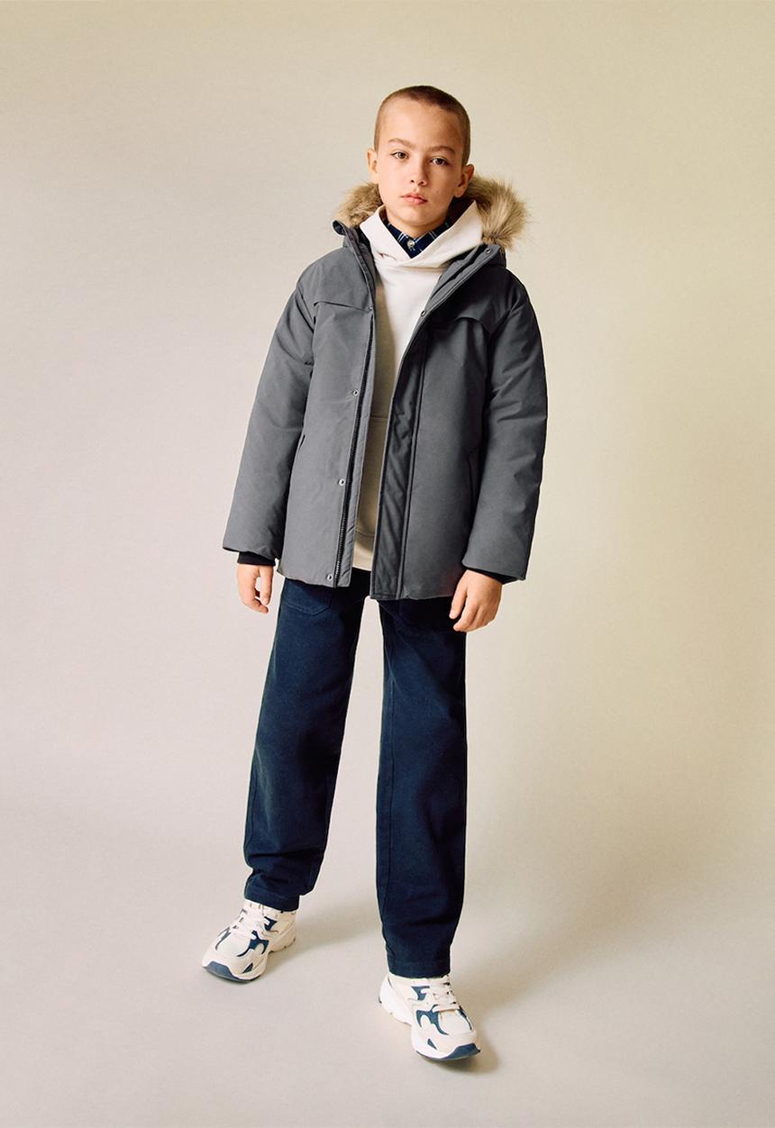 MANGO - Puffer coat MARCOS - Gray