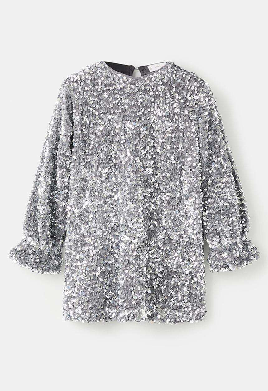 MANGO - Dress SILVERB - Silver