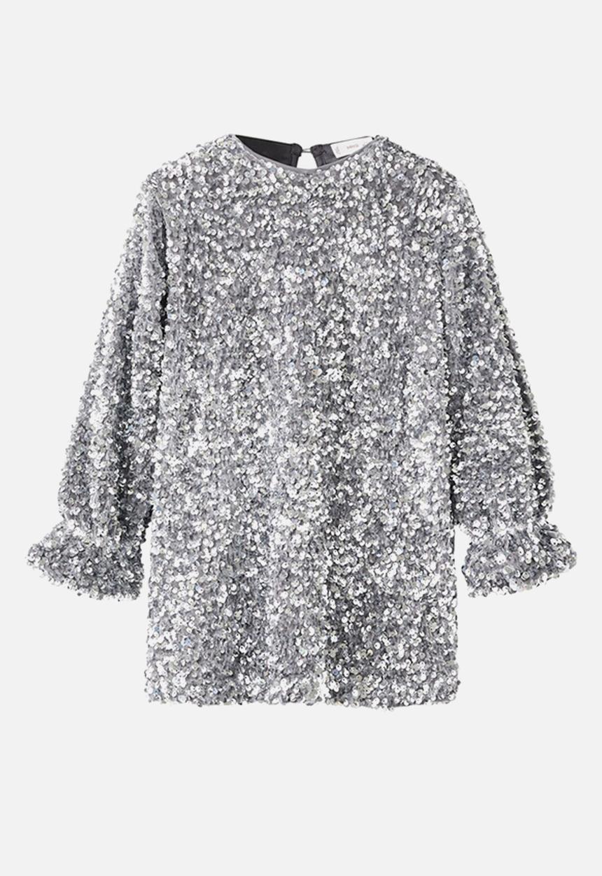 MANGO - Dress SILVERB - Silver
