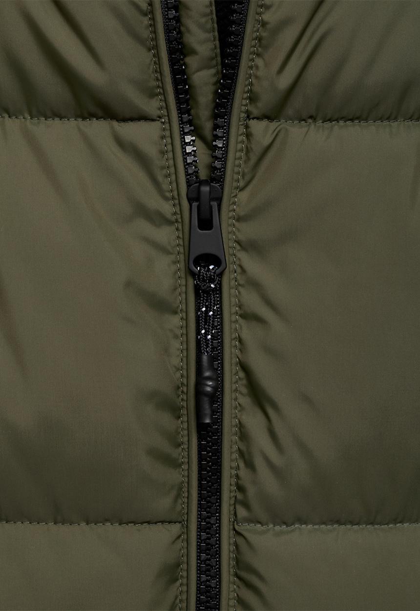 MANGO - Puffer coat amerlong - beige & khaki