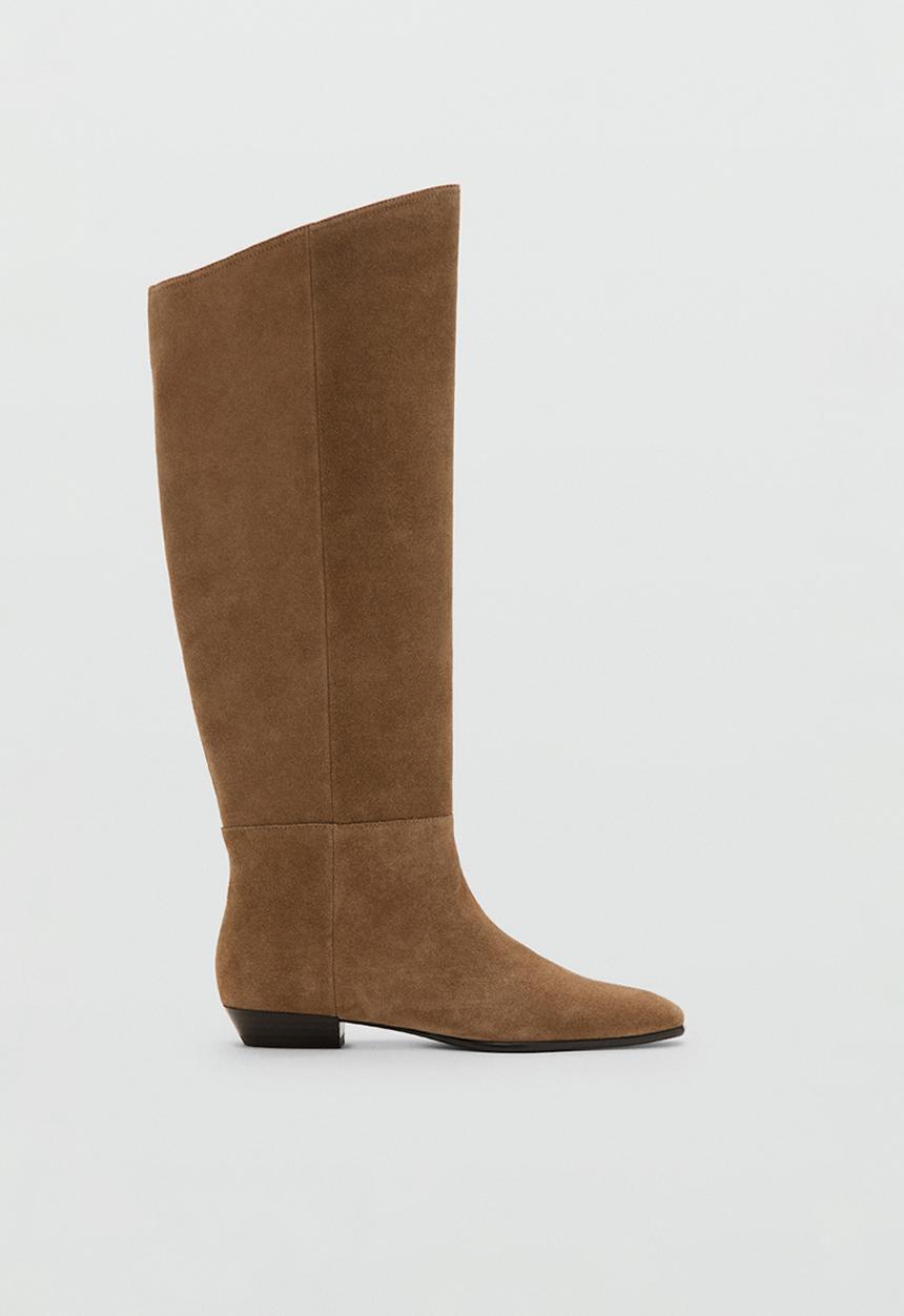 MANGO - Soria suede boot - light/pastel brown