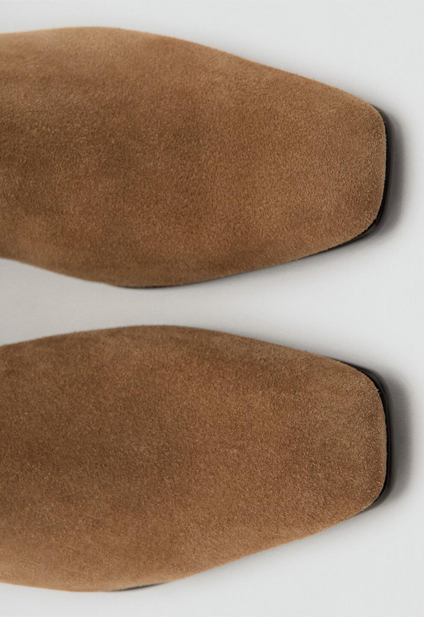 MANGO - Soria suede boot - light/pastel brown