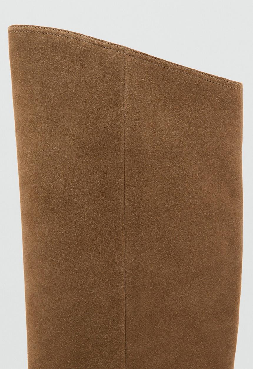 MANGO - Soria suede boot - light/pastel brown
