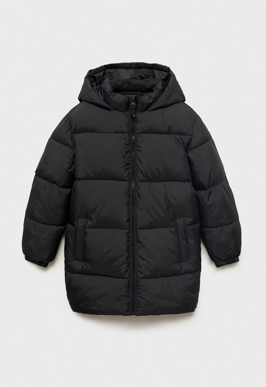MANGO - Puffer coat amerlong - black